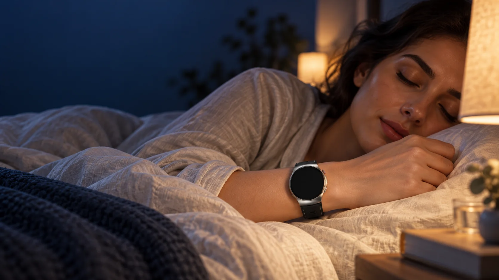 SAYDIAN W9 Pro worn during a calm nighttime routine