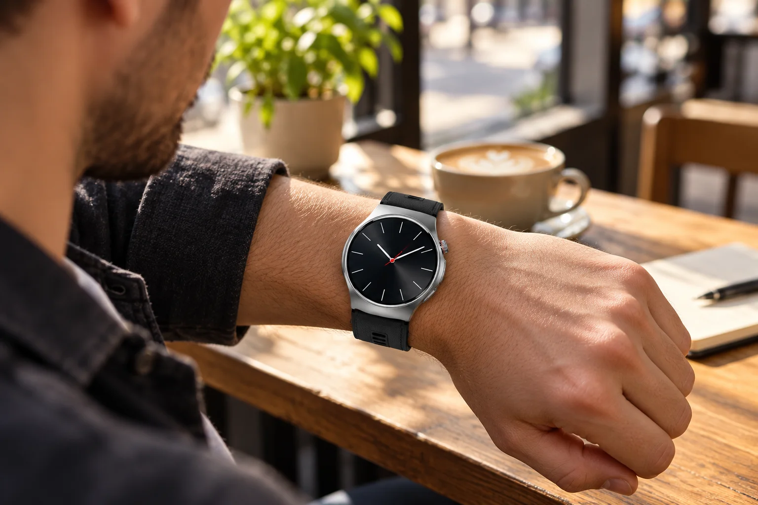 W9 Pro styled for an everyday coffee-shop stop