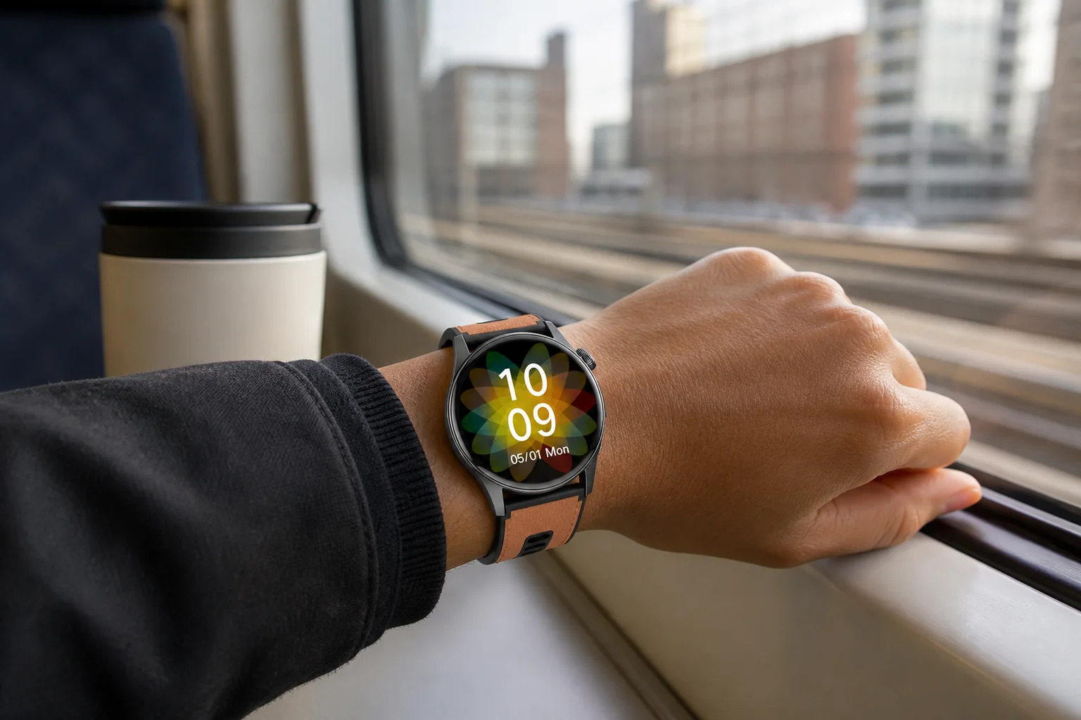 SAYDIAN W9 during a morning train commute