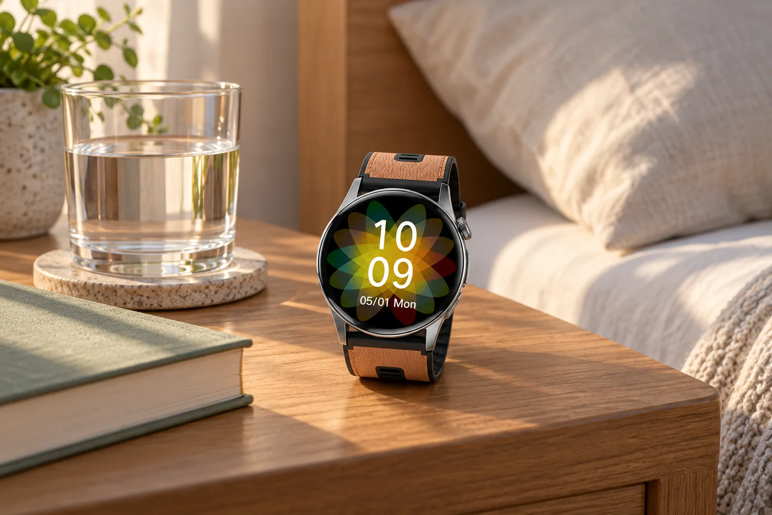 SAYDIAN W9 on a bedside table in a quiet morning routine