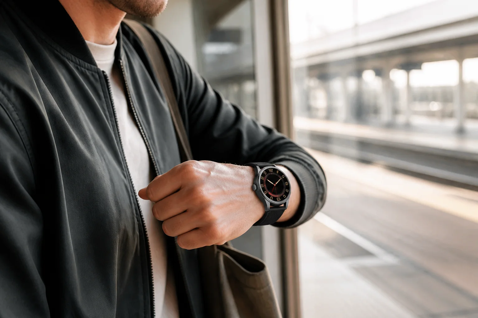 SAYDIAN W9 worn during a morning commute
