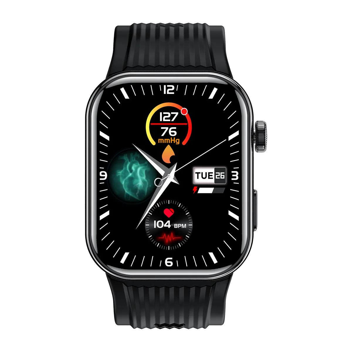 SAYDIAN W8S Smartwatch with Airbag Blood Pressure, ECG & Bluetooth Calling product view 3