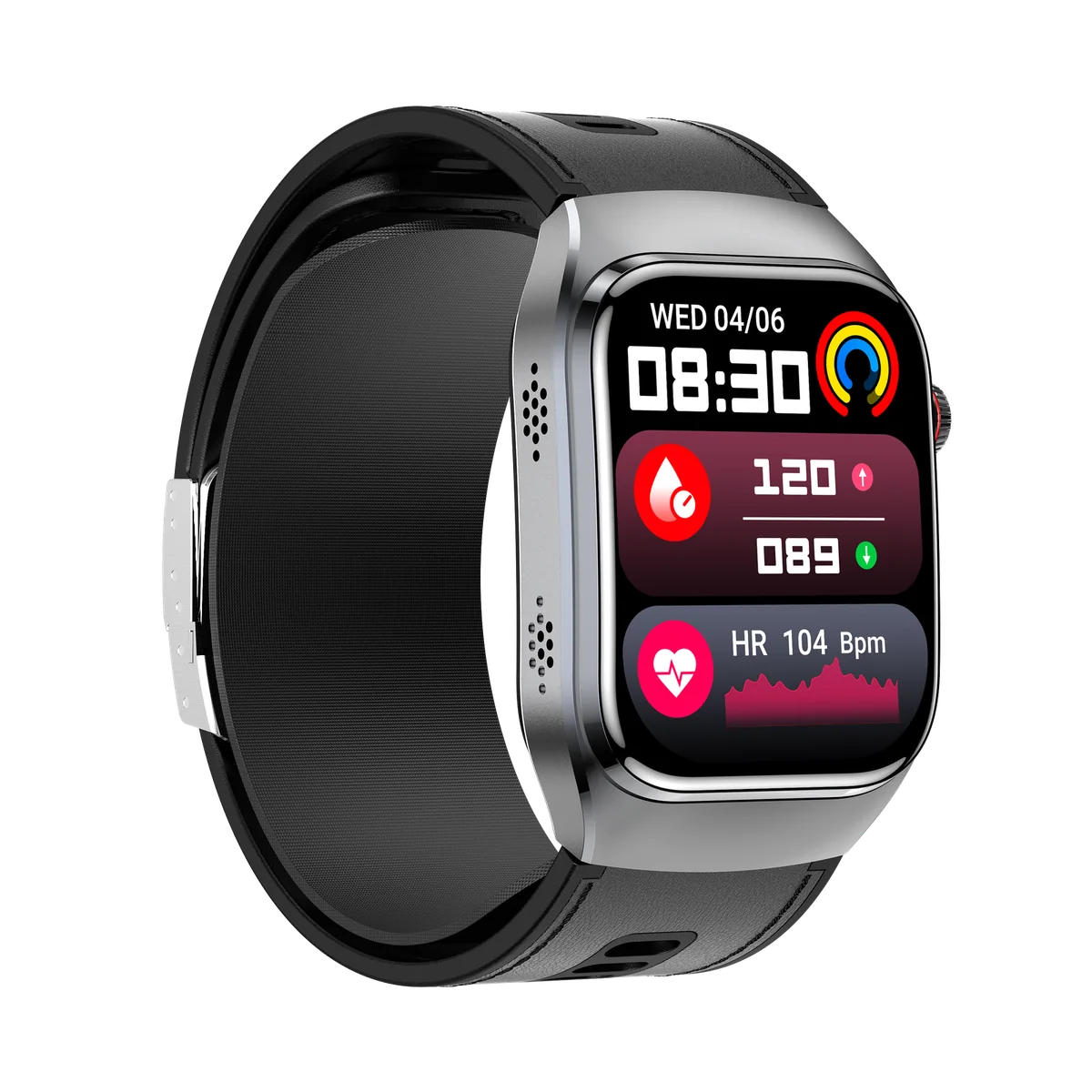 SAYDIAN W9S Smartwatch with Airbag Blood Pressure, 2.06-inch AMOLED & ECG product view 2