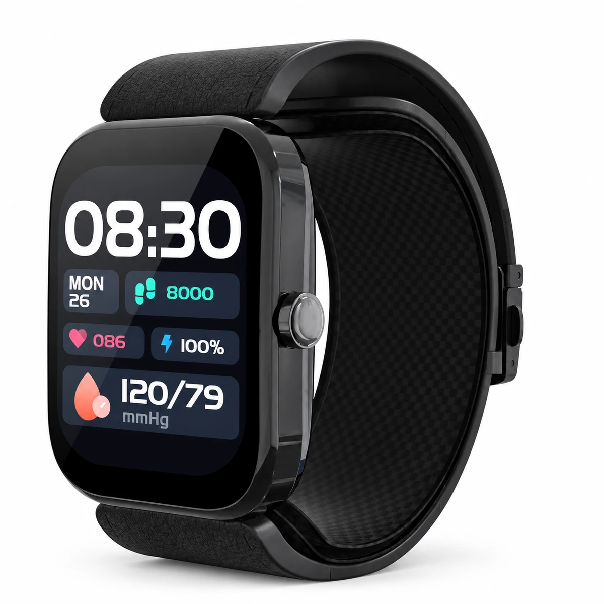 U19S black air-cuff blood pressure watch